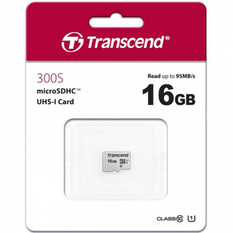 MicroSD 16GB Transcend 300S UHS-I U1 без адаптера2